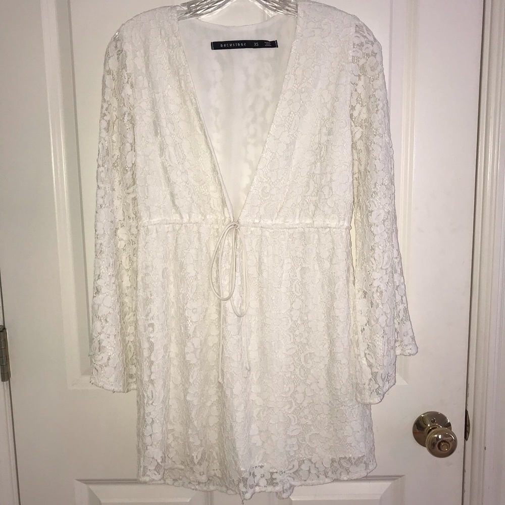 White lace dress